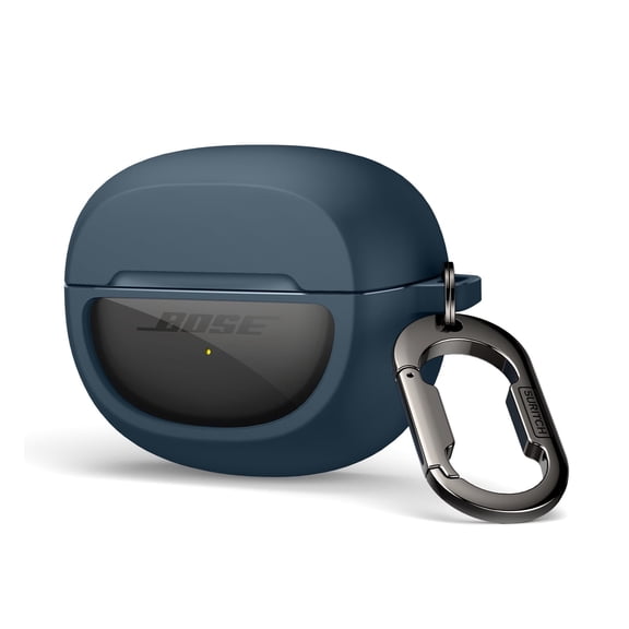 Suritch Protective Case for Bose Ultra Open Earbuds Shockproof Cover with Carabiner, Blue