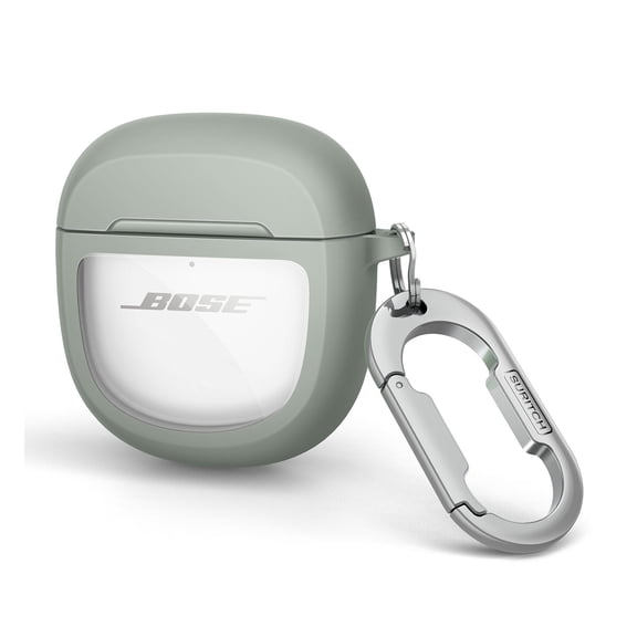Suritch Protective Case for Bose QuietComfort Earbuds II 2022/QuietComfort Ultra 2023, with Carabiner, Green