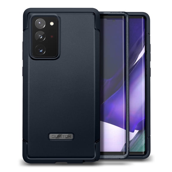 Suritch Cell Phone Case for Samsung Galaxy Note 20 Ultra, with Screen Protector, Shockproof Rugged Protective Cover,Deep Blue