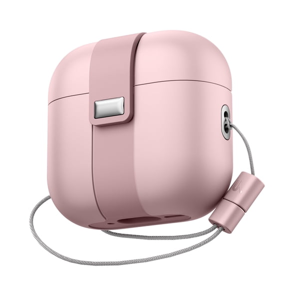 Suritch for Airpods 4 Case, Magnetic Cases with Cleaner Kit and Hanging Lanyard, Stylish Shockproof Rugged Protective Cover, Pink