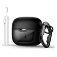 thumbnail image 1 of Suritch Protective Case for JBL Tune Flex Earbuds with Lid Lock, Carabiner, Cleaning Kit and Removal Tool, Black, 1 of 8