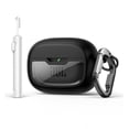 thumbnail image 1 of Suritch Protective Case for JBL Vibe Beam, Vibe Beam 2, Vibe 200TWS Earbuds with Carabiner, Cleaning Kit and Removal Tool, Black, 1 of 7
