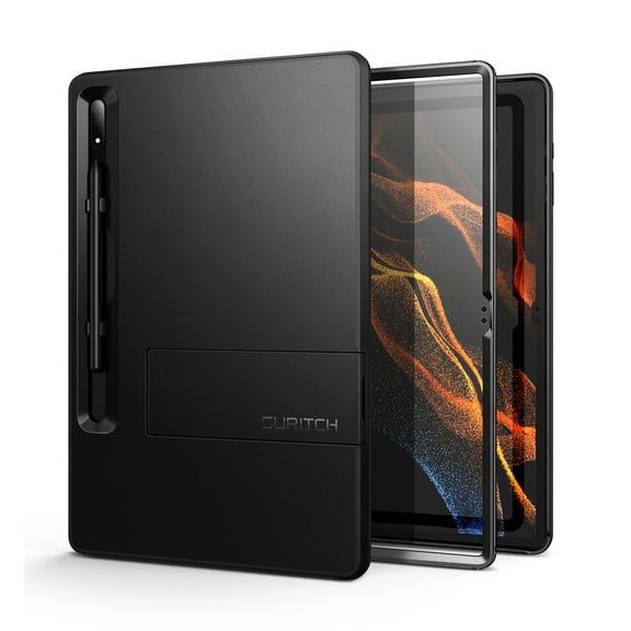 Suritch Rugged Case for Samsung Galaxy Tab S8 Ultra 14.6inch 2022 Built-in Screen Shockproof Tablet Cover with S-Pen Slot Kickstand