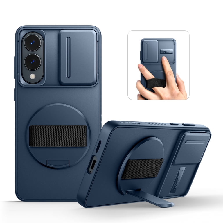 Suritch Phone Case for Samsung Galaxy S25 Edge with 360 Rotatable Hand Strap Phone Grip, Invisible Kickstand and Slide Camera Cover, Rugged Shockproof Suritch Phone Case for Samsung Galaxy S25 Edge with 360 Rotatable Hand Strap Phone Grip, Invisible Kickstand and Slide Camera Cover, Rugged Shockproof