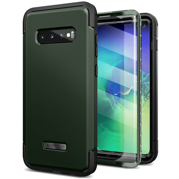 Suritch for Samsung Galaxy S10 Plus Case 360° Full Protection Military Grade Shockproof Protective Phone Cover