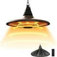 thumbnail image 1 of Surjuny Electric Hanging Ceiling Heater 1500W Outdoor/Indoor with Remote Ctrl IP65 Waterproof Black, 1 of 7