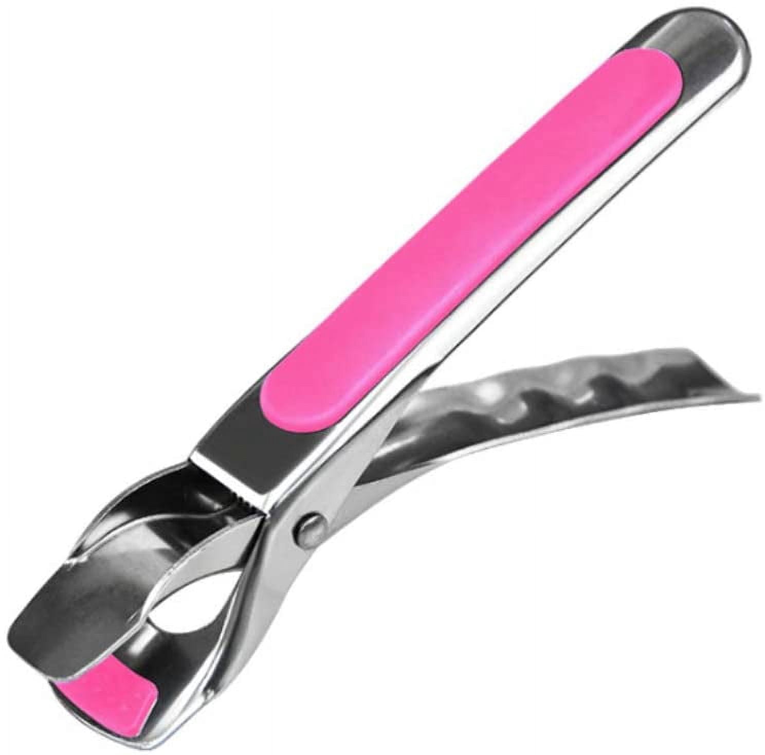 Surlong Anti-scalding Clip Multifunctional Kitchen Food Tongs（Pink)
