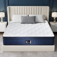 thumbnail image 1 of Surlunkeys 14 inch King Size Mattress in a Box, Gel Memory Foam Hybrid Mattress Medium Firm with Pocket Coils for Pressure Relief, 1 of 8