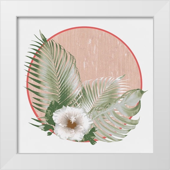 Surma 12x12 White Modern Wood Framed Museum Art Print Titled - Tropical Island