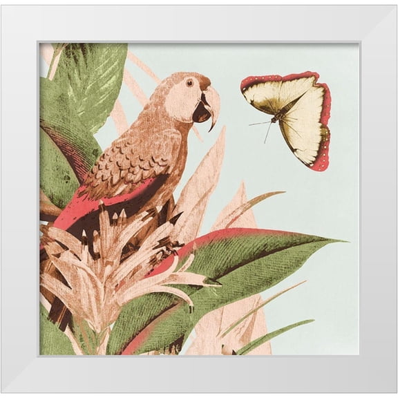 Surma 12x12 White Modern Wood Framed Museum Art Print Titled - Tropical Life