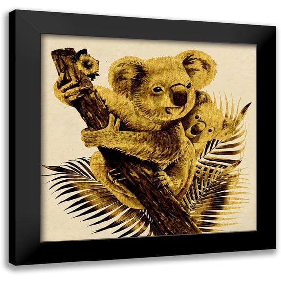 Surma, Agata 12x12 Black Modern Framed Museum Art Print Titled - Mama Bear