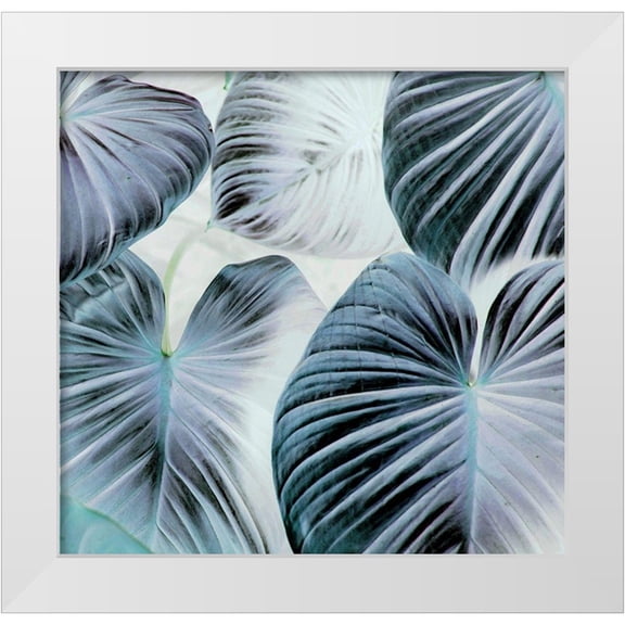 Surma, Agata 12x12 White Modern Wood Framed Museum Art Print Titled - Botanic Blues