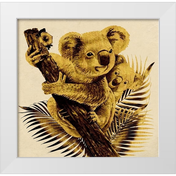 Surma, Agata 12x12 White Modern Wood Framed Museum Art Print Titled - Mama Bear