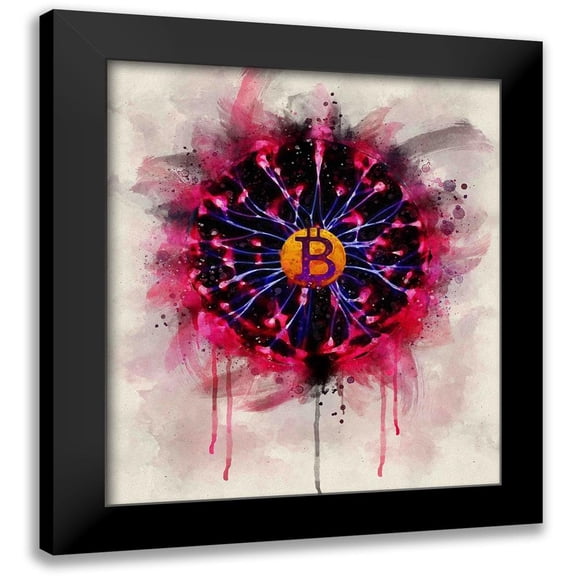 Surma, Agata 12x13 Black Modern Framed Museum Art Print Titled - Bitcoin Future