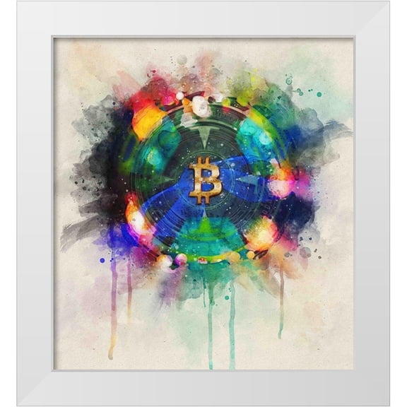 Surma, Agata 12x13 White Modern Wood Framed Museum Art Print Titled - Bitcoin Era III