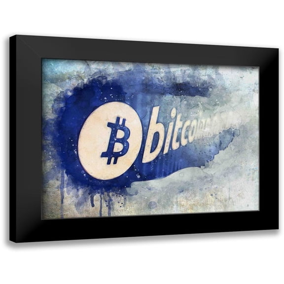 Surma, Agata 14x11 Black Modern Framed Museum Art Print Titled - Bitcoin Rule