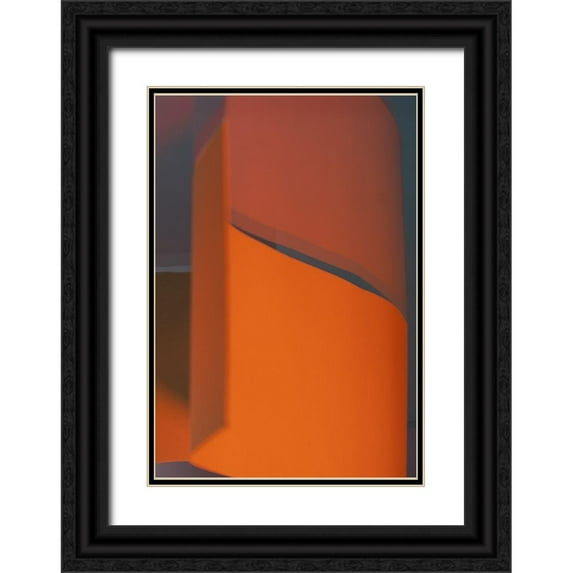 Surma And Guillen 11x14 Black Ornate Wood Framed with Double Matting Museum Art Print Titled - California Swirl II