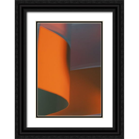 Surma And Guillen 11x14 Black Ornate Wood Framed with Double Matting Museum Art Print Titled - California Swirl I