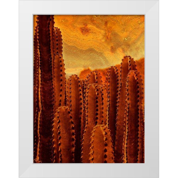 Surma And Guillen 12x14 White Modern Wood Framed Museum Art Print Titled - Desert Vibes II