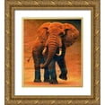 thumbnail image 1 of Surma And Guillen 15x17 Gold Ornate Wood Framed with Double Matting Museum Art Print Titled - Sunset Savanna, 1 of 4