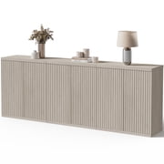Surmoby 92.7" Wide Sideboard Buffet Cabinet with 6 Doors - Modern Accent Storage Console for Dining Room, Living Room, Kitchen & Entertainment Center | TV Stand