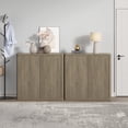 thumbnail image 1 of Surmoby Modern 69.8" Push-to-Open Sideboard with 4 Doors- No-Handle Storage Cabinet with Adjustable Shelves | Scratch-Resistant for Dining Room & Living Room,Gray Alder, 1 of 9