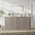 thumbnail image 1 of Surmoby 69.2" Wide Sideboard Buffet i with4 Doors ,Large Accent Cabinet Modern Storage Cabinet with Doors and Adjustable Shelf for Kitchen Living Room Dining Room, Light Alder, 1 of 10