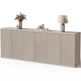 thumbnail image 1 of Surmoby 92.7" Wide Sideboard Buffet Cabinet with 6 Doors - Modern Accent Storage Console for Dining Room, Living Room, Kitchen & Entertainment Center | TV Stand with Adjustable Shelves,White Alder, 1 of 11