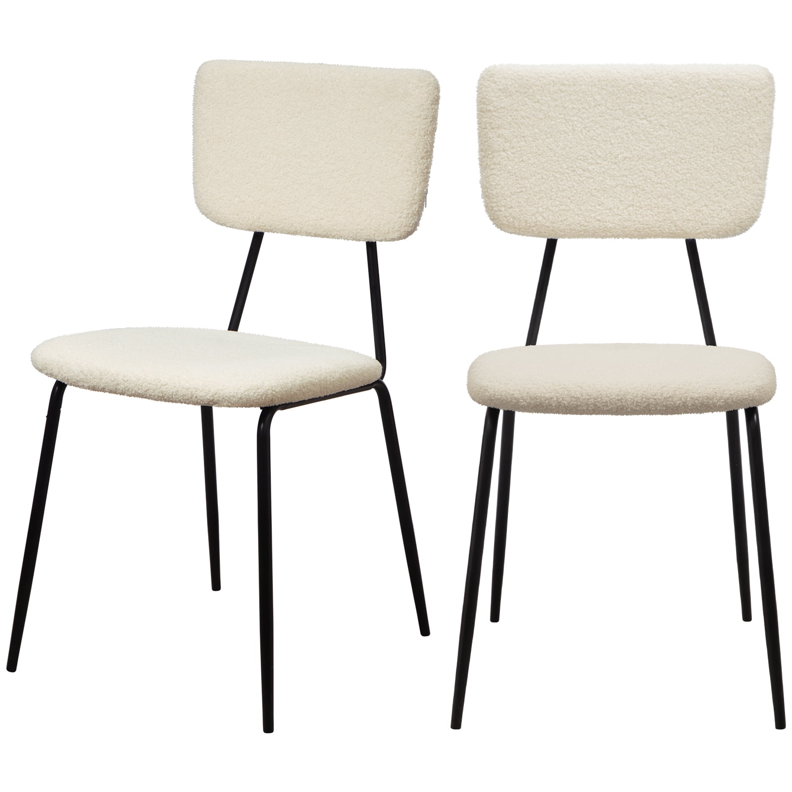 Surmoby Dining Chairs Set of 2,Modern Upholstered Boucle Fabric Kitchen