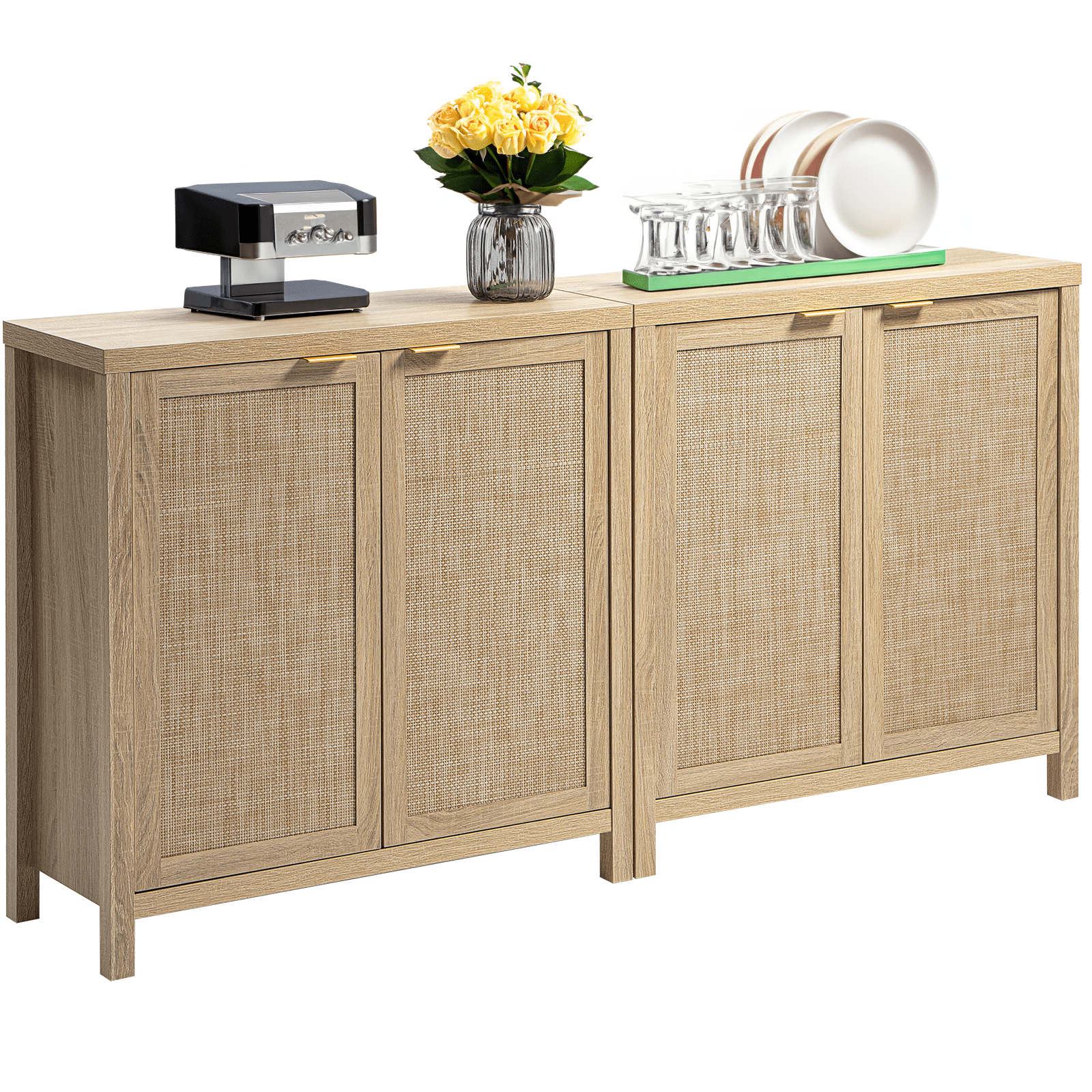 Surmoby Sideboard Buffet Cabinet Set of 2,Boho Sideboards and Buffets ...