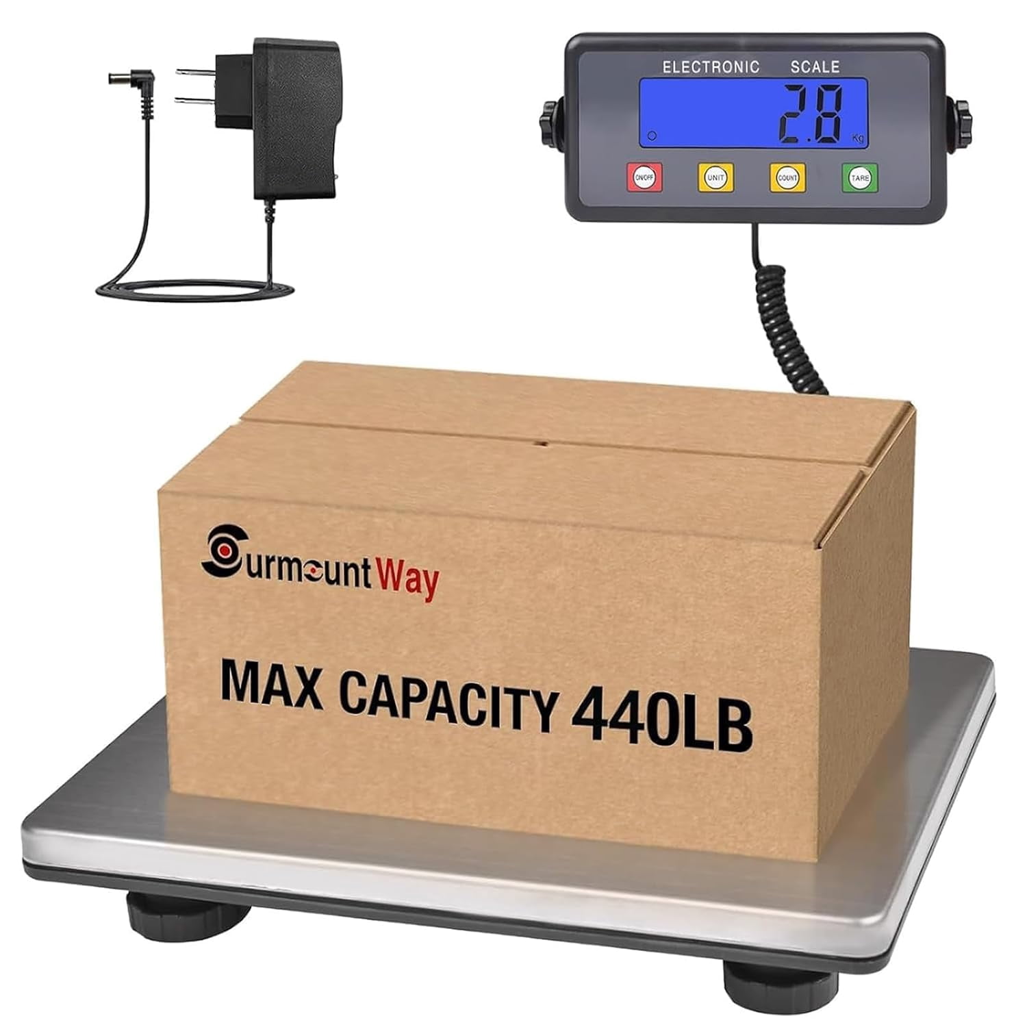 SurmountWay Lar Shipping Scale, 440lb/0.35oz Digital Postal Scale with ...