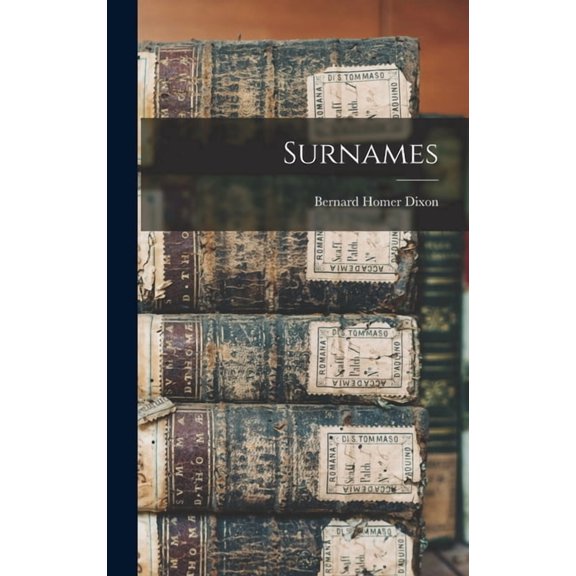 Surnames, (Hardcover)
