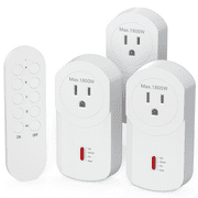 Surnice Surnice, 15 Amps, 120 V, 1800 W, White Electrical Outlet, 1 Piece, 3 Pack