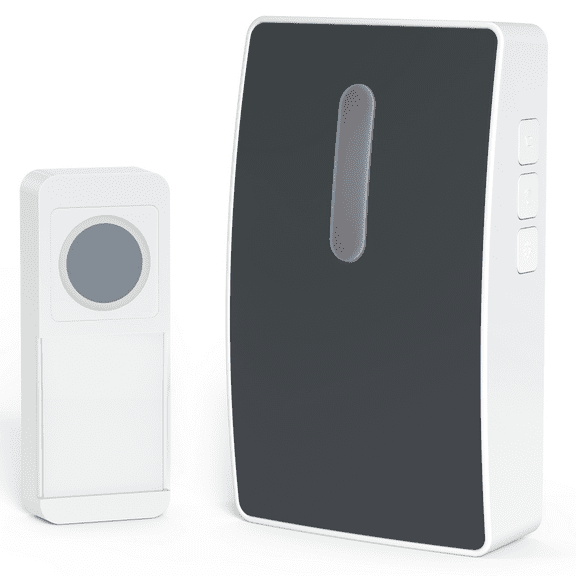 Surnice Waterproof Doorbell, 1000ft, 36 Rings, 4 Levels of Volume (Battery Version), 1 Button + 1 Doorbell