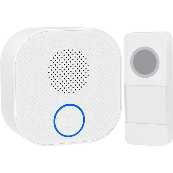 Surnice Waterproof Outdoor Audio Intercom Kit with 2 Button Batteries, White, 1 Pack