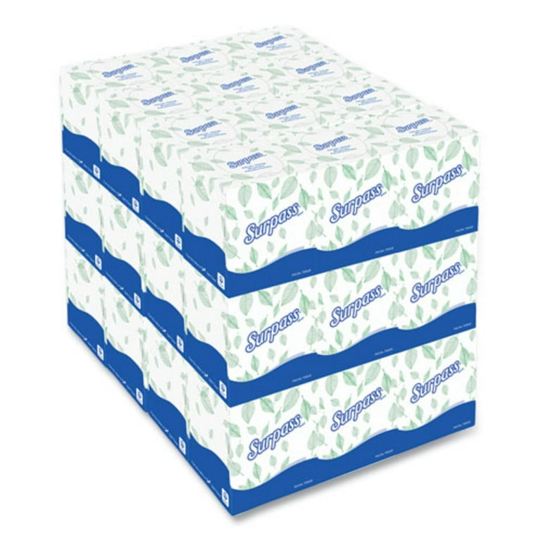 Facial Tissue for Business, 2-Ply, White, Pop-Up Box, 90/Box, 36 Boxes/Carton