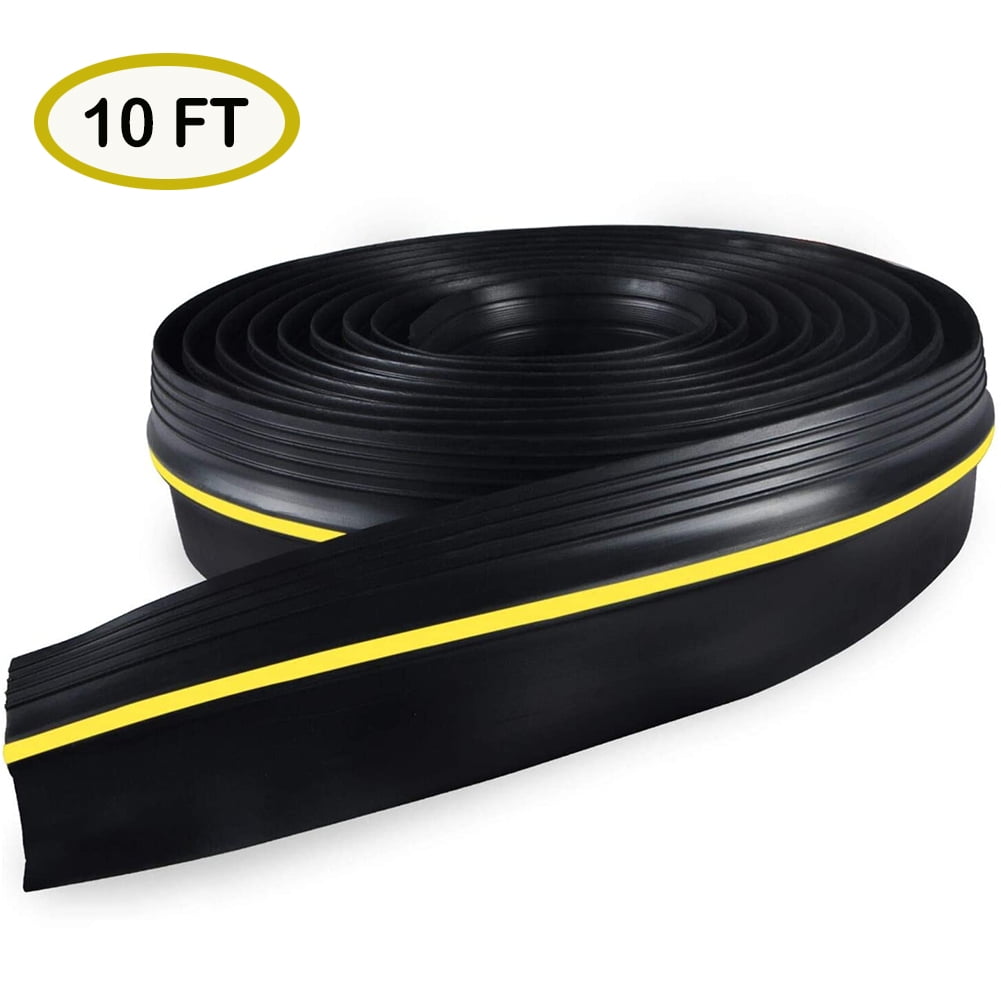 Surpass Universal Garage Door Bottom Threshold Seal Strip, DIY Rubber Weather Stripping Replacement Easy Installation, Without Sealant/Adhesive (10 feet and 20 feet)