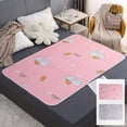 thumbnail image 1 of Surpdew Bed Pads For Incontinence Washable, 40"X60" Large Reusable Waterproof Soft Wetting Pee Underpad For Adults, Elderly, Seniors, Women, Kids & Pets, Machine Washable Pad For Bed, Sofa D 40"X60", 1 of 7