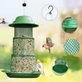 thumbnail image 1 of Surpdew Bird Feeder For Outdoor Hanging, No Mess No Spill Metal Birdfeeder For Outdoor, Squirrel Proof Wild Bird Feeder W/Catch Tray - Large Capacity All-Metal For Outside Hanging To Attracting Birds, 1 of 8