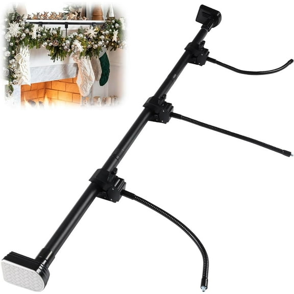 Garland Hanger for Front Door, Adjustable Fits 71"-81" Doors, Heavy-Duty Christmas Halloween Decoration Holder, Garland Holder for Door Frame for Wreaths, Lights & More No Screws