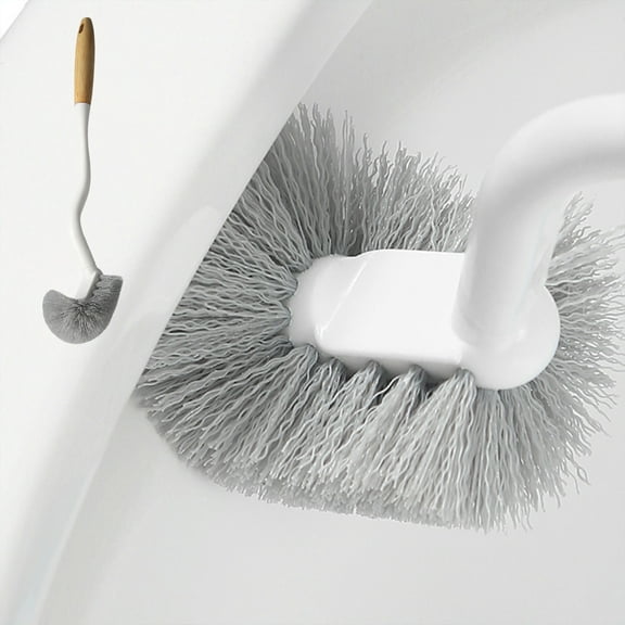 Surpdew Cleaning Supplies Toilet Bowl Brush And With Type Capability Brush(Rubber Brush + Slit Brush) Toilet Bowl Brush Clean Every Corner Of The Toilet White