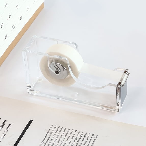 Surpdew Desktop Tape Dispenser Holder For Masking Tape, Heat Transfer Tape Sublimation, Painters Tape, Freezer Tape And Kitchen Tape Silver Free Size