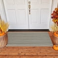 thumbnail image 1 of Surpdew Door Mat Outdoor Entrance, Beige Striped Rug, Extra Durable Front Door Mat Outside, Heavy Duty Welcome Mat For Outside Entry, Back Door Mats Non Slip, Waterproof All-Season Doormats Beige, 1 of 8