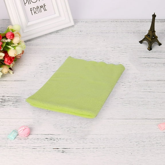 Surpdew Fashion Soft Throw Kids Blanket Warm Coral Plaid Blankets Flannel Green