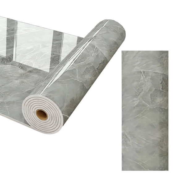 Surpdew Gray Cloudy Marble Contact Paper for Countertops Waterproof Peel and Stick Marble Wallpaper 24" x 118" Self Adhesive Granite Vinyl Wrap for Cabinets Table Desk Removable Kitchen Wallpaper