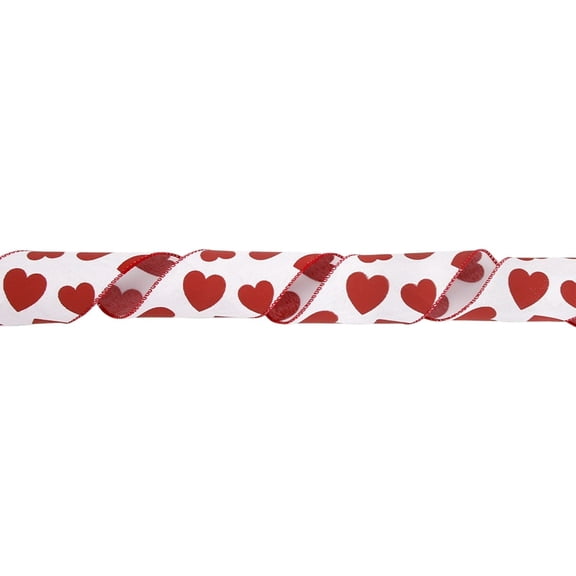 Surpdew Heart Ribbon For Gift Wrapping Heart Wired Ribbon For Bows Wreaths Diy Crafts Floral Arrangements And Romantic Party Decorations B