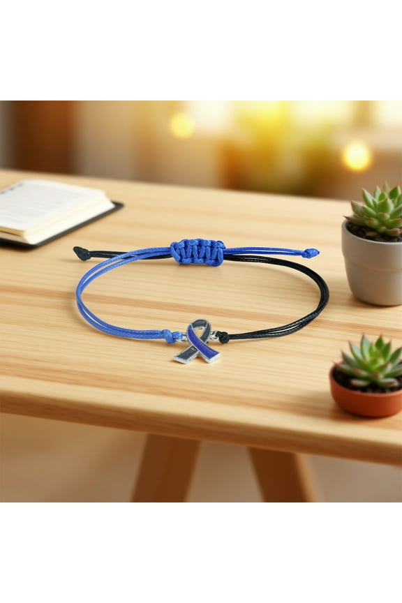 Home Decor Accents Advocate The Bracelet For Women'S Health Ribbon Bracelet Breast Illness Awareness Day Pull-Out Hand Chain Holiday Gift Multicolor A