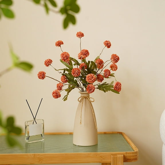 Surpdew Home Decor Accents Simulation Of Dandelions Flowers Home Decoration Simulation Flowers Silk Flowers Fake Flowers Orange