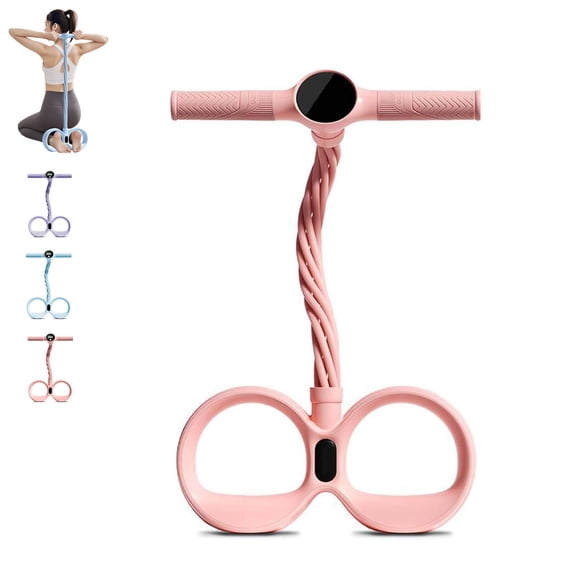 Surpdew Pedal Resistance Bands With Handles, Durable 6-Tubes Multifunction Pedal Resistance Band, Natural Rubber Foot Pedal Resistance Bands, Fitness Resistance Bands For Abdomen, Waist, Arm, Leg
