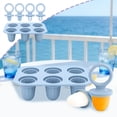 thumbnail image 1 of Surpdew Silicone Baby Molds With Sticks, Mini Popsicles Molds For Babies Breastmilk Molds For Teething Relief, Frozen Treats Maker Maker Ice Pop Mold For Toddlers Kids Blue, 1 of 6